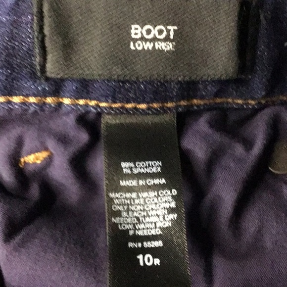 Express Jeans Boot Low Rise Woman’s Size 10 Denim - Picture 4 of 4